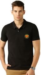 Poly Cotton Solid Half Sleeves Mens Polo T-Shirts